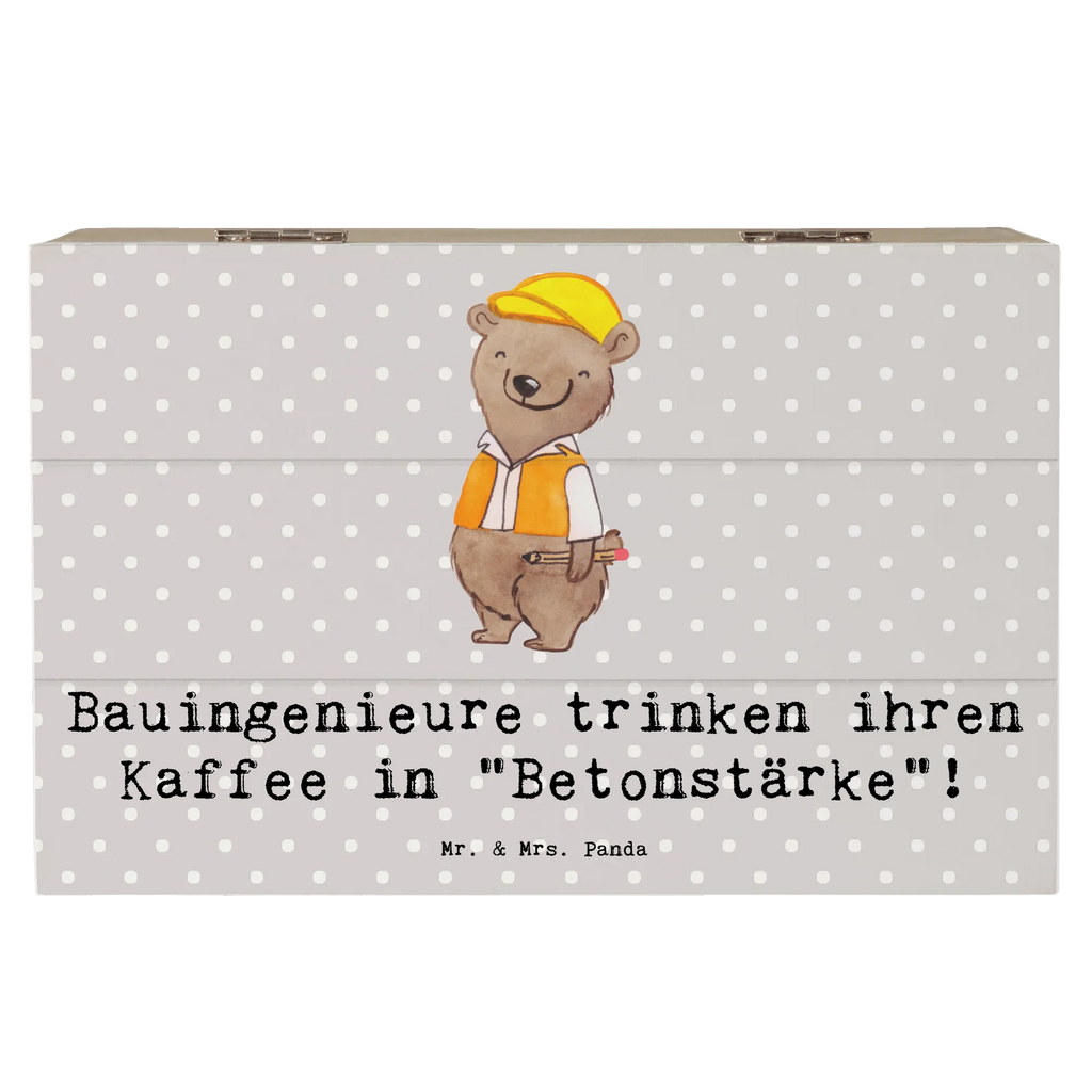 Holzkiste Bauingenieure trinken ihren Kaffee in "Betonstärke"! Holzkiste, Kiste, Schatzkiste, Truhe, Schatulle, XXL, Erinnerungsbox, Erinnerungskiste, Dekokiste, Aufbewahrungsbox, Geschenkbox, Geschenkdose, Beruf, Ausbildung, Jubiläum, Abschied, Rente, Kollege, Kollegin, Geschenk, Schenken, Arbeitskollege, Mitarbeiter, Firma, Danke, Dankeschön