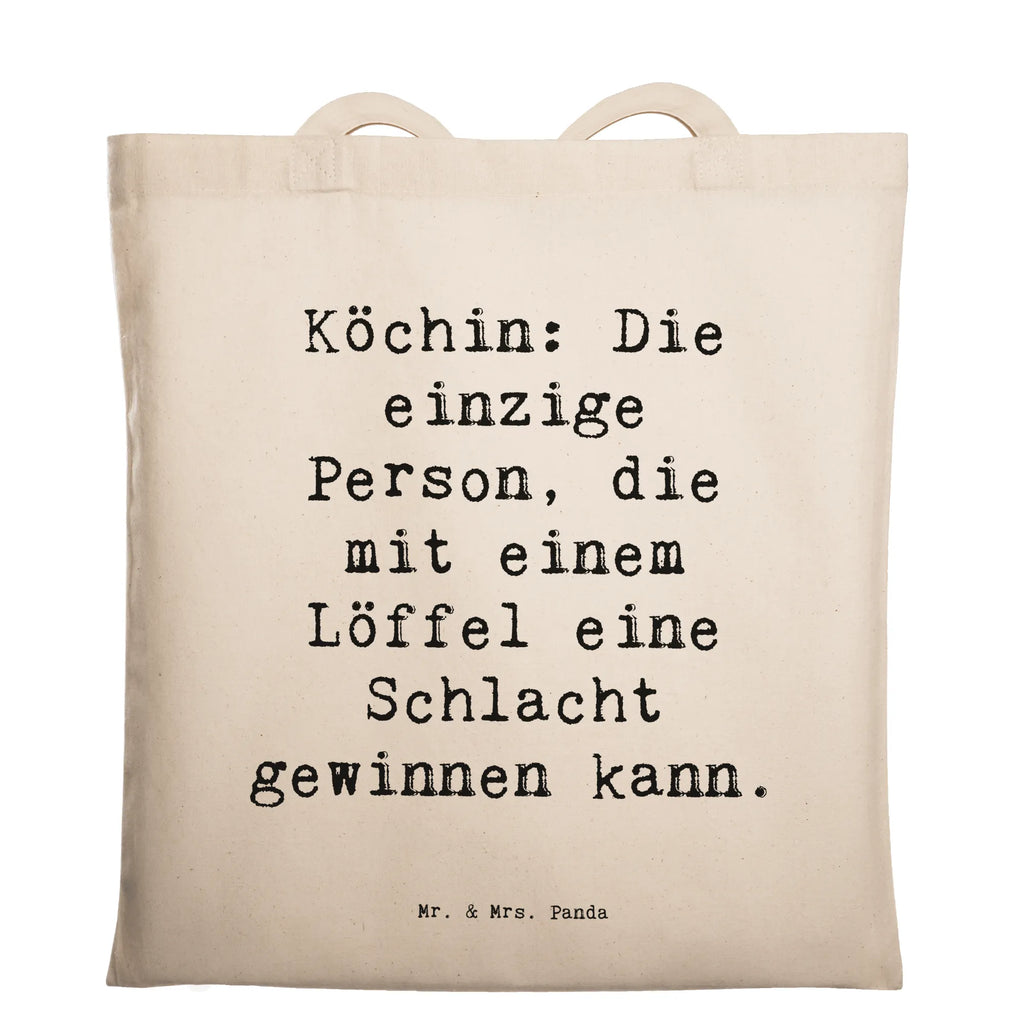 Tragetasche Spruch Köchin: Die einzige Person, die mit einem Löffel eine Schlacht gewinnen kann. Beuteltasche, Beutel, Einkaufstasche, Jutebeutel, Stoffbeutel, Tasche, Shopper, Umhängetasche, Strandtasche, Schultertasche, Stofftasche, Tragetasche, Badetasche, Jutetasche, Einkaufstüte, Laptoptasche, Beruf, Ausbildung, Jubiläum, Abschied, Rente, Kollege, Kollegin, Geschenk, Schenken, Arbeitskollege, Mitarbeiter, Firma, Danke, Dankeschön