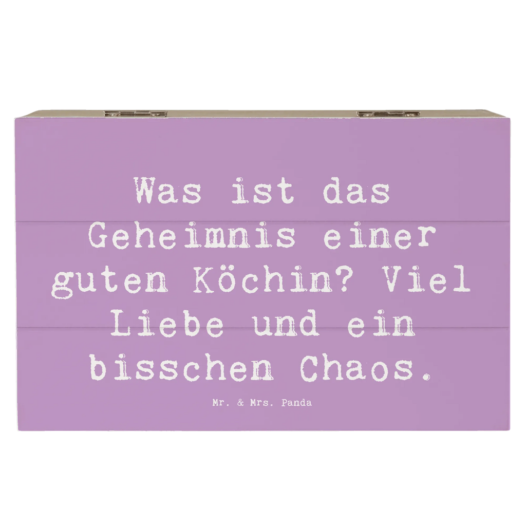 Holzkiste Spruch Was ist das Geheimnis einer guten Köchin? Viel Liebe und ein bisschen Chaos. Holzkiste, Kiste, Schatzkiste, Truhe, Schatulle, XXL, Erinnerungsbox, Erinnerungskiste, Dekokiste, Aufbewahrungsbox, Geschenkbox, Geschenkdose, Beruf, Ausbildung, Jubiläum, Abschied, Rente, Kollege, Kollegin, Geschenk, Schenken, Arbeitskollege, Mitarbeiter, Firma, Danke, Dankeschön