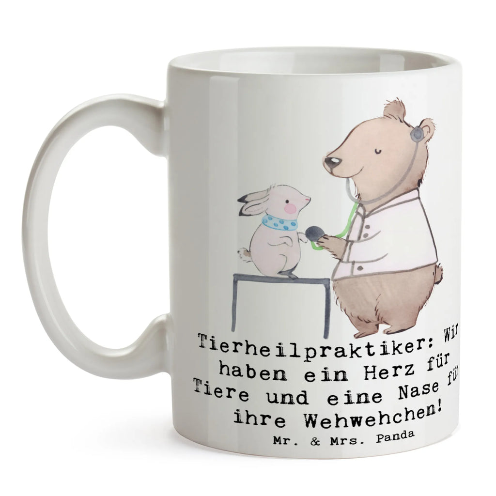 Tasse Tierheilpraktiker: Wir haben ein Herz für Tiere und eine Nase für ihre Wehwehchen! Tasse, Kaffeetasse, Teetasse, Becher, Kaffeebecher, Teebecher, Keramiktasse, Porzellantasse, Büro Tasse, Geschenk Tasse, Tasse Sprüche, Tasse Motive, Kaffeetassen, Tasse bedrucken, Designer Tasse, Cappuccino Tassen, Schöne Teetassen, Beruf, Ausbildung, Jubiläum, Abschied, Rente, Kollege, Kollegin, Geschenk, Schenken, Arbeitskollege, Mitarbeiter, Firma, Danke, Dankeschön