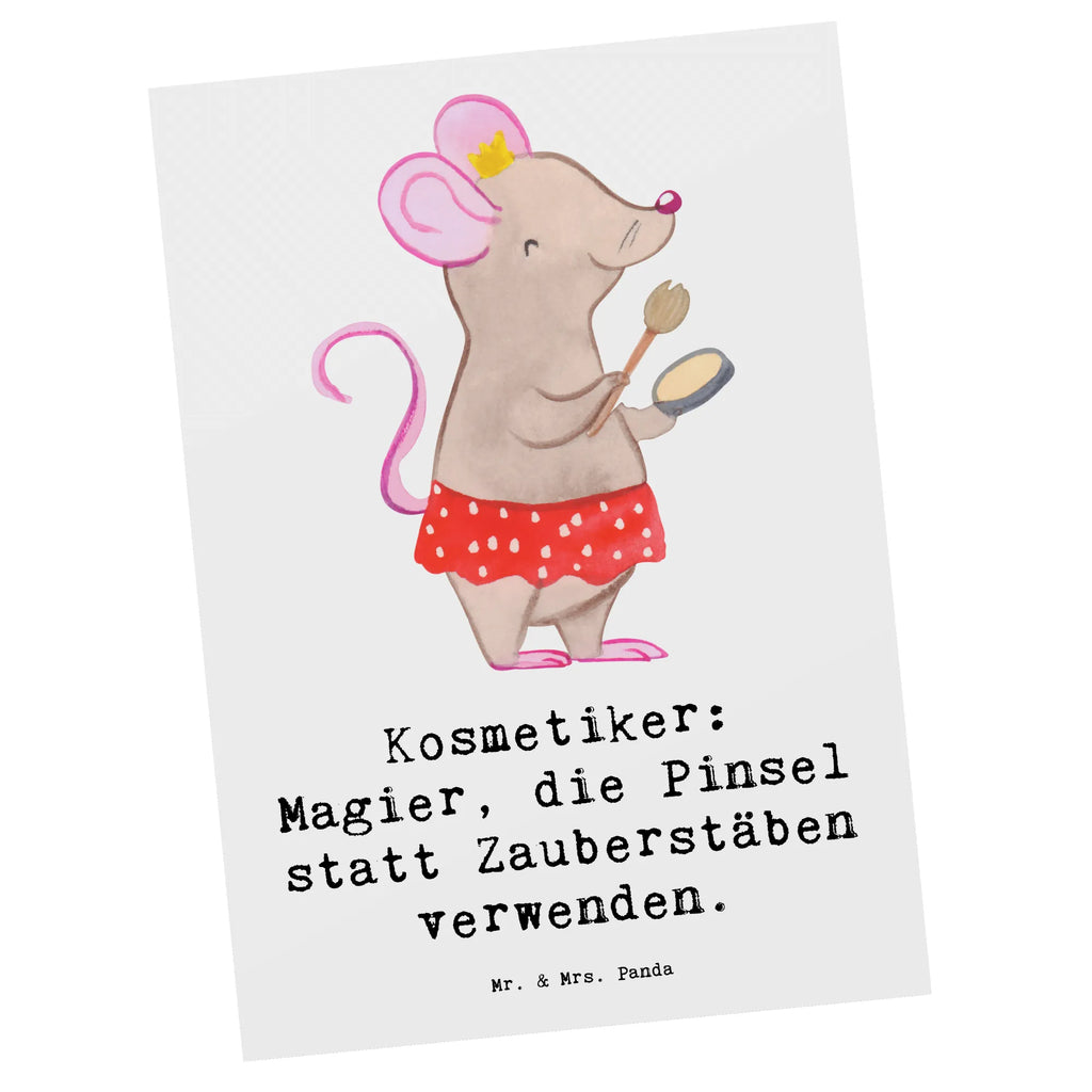 Postkarte Kosmetiker: Magier, die Pinsel statt Zauberstäben verwenden. Postkarte, Karte, Geschenkkarte, Grußkarte, Einladung, Ansichtskarte, Geburtstagskarte, Einladungskarte, Dankeskarte, Ansichtskarten, Einladung Geburtstag, Einladungskarten Geburtstag, Beruf, Ausbildung, Jubiläum, Abschied, Rente, Kollege, Kollegin, Geschenk, Schenken, Arbeitskollege, Mitarbeiter, Firma, Danke, Dankeschön