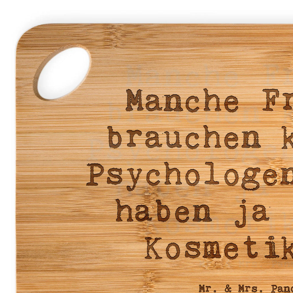 Bambus - Schneidebrett Spruch Manche Frauen brauchen keinen Psychologen - sie haben ja ihren Kosmetiker! Schneidebrett, Holzbrett, Küchenbrett, Frühstücksbrett, Hackbrett, Brett, Holzbrettchen, Servierbrett, Bretter, Holzbretter, Holz Bretter, Schneidebrett Holz, Holzbrett mit Gravur, Schneidbrett, Holzbrett Küche, Holzschneidebrett, Beruf, Ausbildung, Jubiläum, Abschied, Rente, Kollege, Kollegin, Geschenk, Schenken, Arbeitskollege, Mitarbeiter, Firma, Danke, Dankeschön