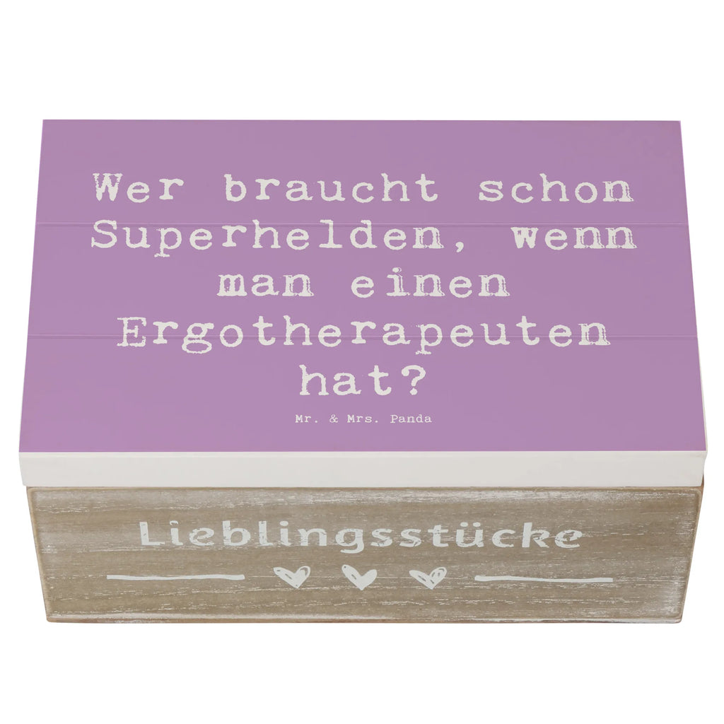 Holzkiste Spruch Wer braucht schon Superhelden, wenn man einen Ergotherapeuten hat? Holzkiste, Kiste, Schatzkiste, Truhe, Schatulle, XXL, Erinnerungsbox, Erinnerungskiste, Dekokiste, Aufbewahrungsbox, Geschenkbox, Geschenkdose, Beruf, Ausbildung, Jubiläum, Abschied, Rente, Kollege, Kollegin, Geschenk, Schenken, Arbeitskollege, Mitarbeiter, Firma, Danke, Dankeschön