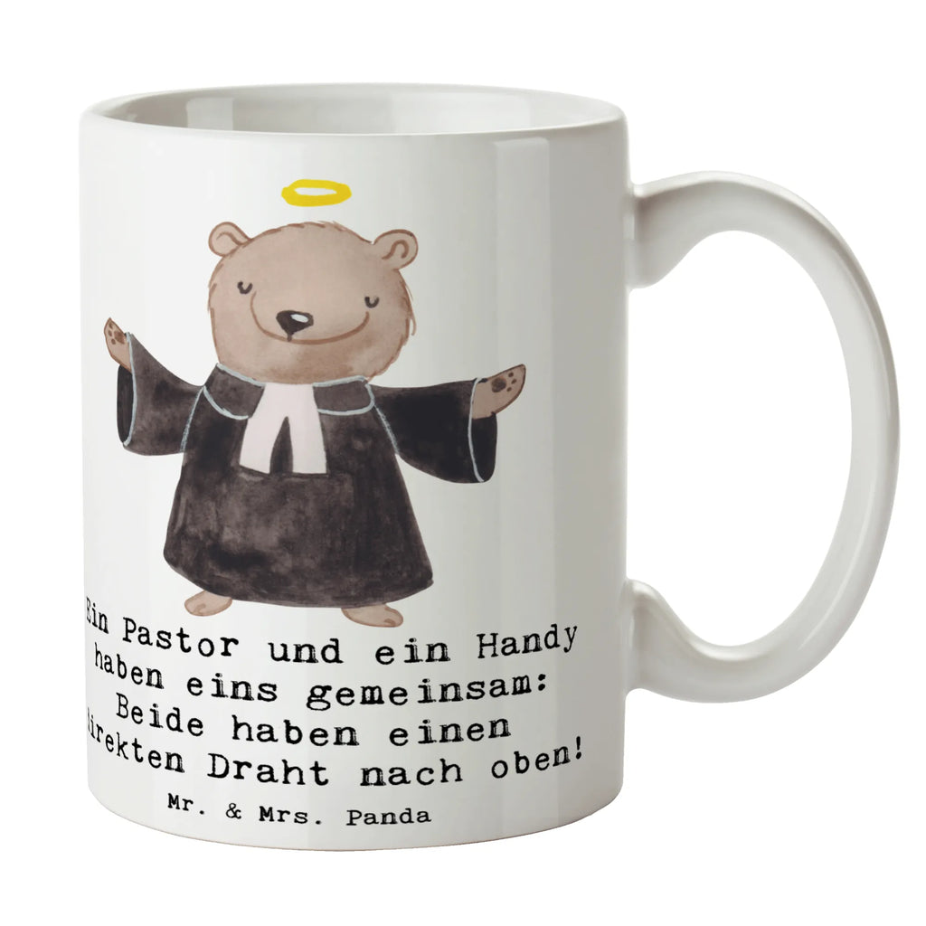 Tasse Ein Pastor und ein Handy haben eins gemeinsam: Beide haben einen direkten Draht nach oben! Tasse, Kaffeetasse, Teetasse, Becher, Kaffeebecher, Teebecher, Keramiktasse, Porzellantasse, Büro Tasse, Geschenk Tasse, Tasse Sprüche, Tasse Motive, Kaffeetassen, Tasse bedrucken, Designer Tasse, Cappuccino Tassen, Schöne Teetassen, Beruf, Ausbildung, Jubiläum, Abschied, Rente, Kollege, Kollegin, Geschenk, Schenken, Arbeitskollege, Mitarbeiter, Firma, Danke, Dankeschön