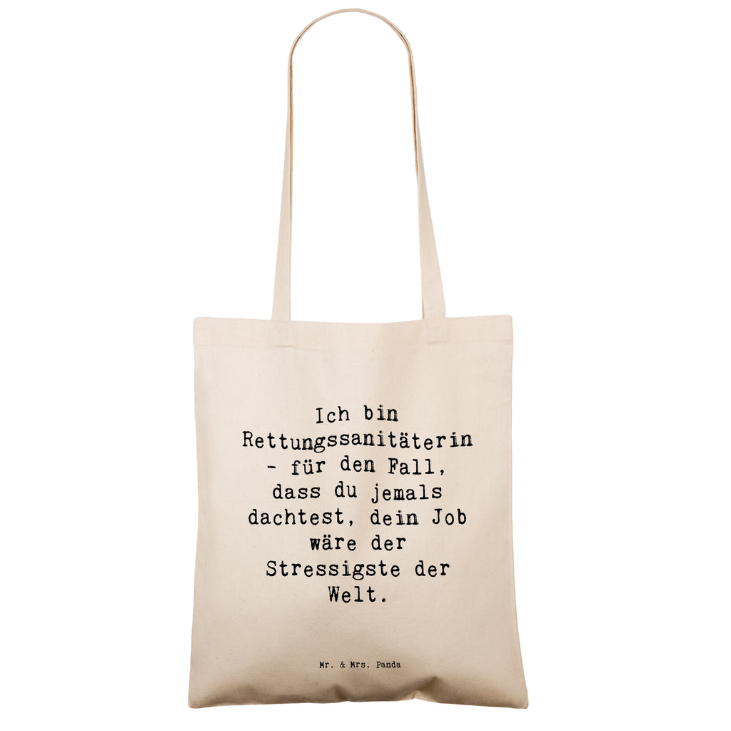 Tragetasche Spruch Ich bin Rettungssanitäterin - für den Fall, dass du jemals dachtest, dein Job wäre der Stressigste der Welt. Beuteltasche, Beutel, Einkaufstasche, Jutebeutel, Stoffbeutel, Tasche, Shopper, Umhängetasche, Strandtasche, Schultertasche, Stofftasche, Tragetasche, Badetasche, Jutetasche, Einkaufstüte, Laptoptasche, Beruf, Ausbildung, Jubiläum, Abschied, Rente, Kollege, Kollegin, Geschenk, Schenken, Arbeitskollege, Mitarbeiter, Firma, Danke, Dankeschön