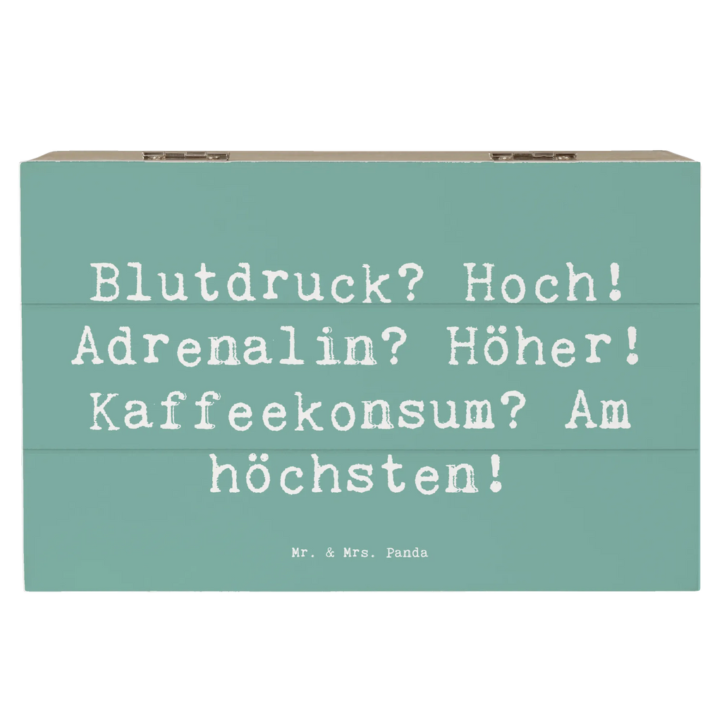 Holzkiste Spruch Blutdruck? Hoch! Adrenalin? Höher! Kaffeekonsum? Am höchsten! Holzkiste, Kiste, Schatzkiste, Truhe, Schatulle, XXL, Erinnerungsbox, Erinnerungskiste, Dekokiste, Aufbewahrungsbox, Geschenkbox, Geschenkdose, Beruf, Ausbildung, Jubiläum, Abschied, Rente, Kollege, Kollegin, Geschenk, Schenken, Arbeitskollege, Mitarbeiter, Firma, Danke, Dankeschön