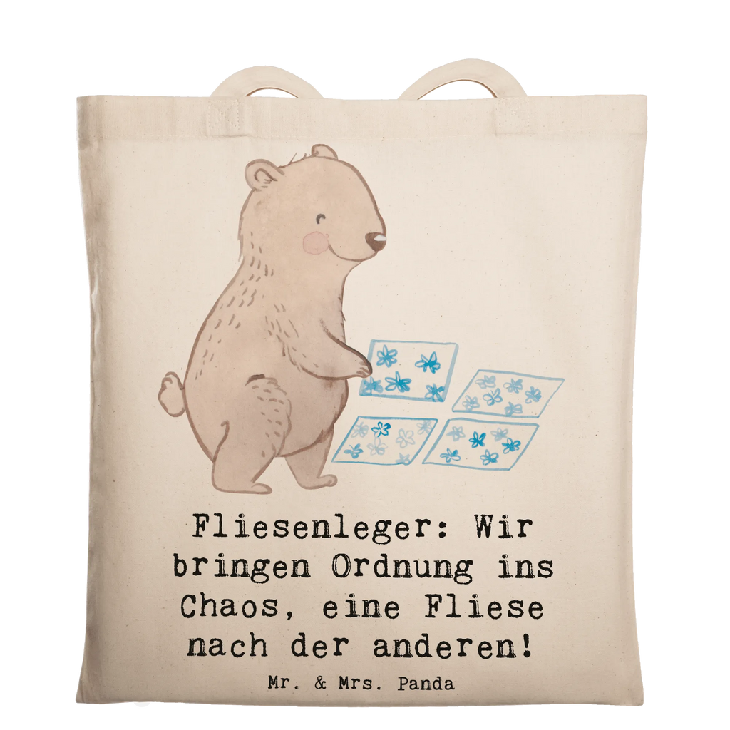 Tragetasche Fliesenleger: Wir bringen Ordnung ins Chaos, eine Fliese nach der anderen! Beuteltasche, Beutel, Einkaufstasche, Jutebeutel, Stoffbeutel, Tasche, Shopper, Umhängetasche, Strandtasche, Schultertasche, Stofftasche, Tragetasche, Badetasche, Jutetasche, Einkaufstüte, Laptoptasche, Beruf, Ausbildung, Jubiläum, Abschied, Rente, Kollege, Kollegin, Geschenk, Schenken, Arbeitskollege, Mitarbeiter, Firma, Danke, Dankeschön