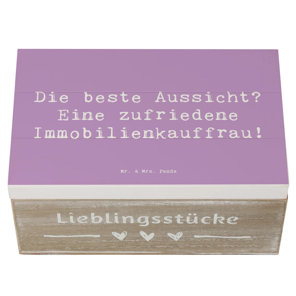 Holzkiste Spruch Die beste Aussicht? Eine zufriedene Immobilienkauffrau! Holzkiste, Kiste, Schatzkiste, Truhe, Schatulle, XXL, Erinnerungsbox, Erinnerungskiste, Dekokiste, Aufbewahrungsbox, Geschenkbox, Geschenkdose, Beruf, Ausbildung, Jubiläum, Abschied, Rente, Kollege, Kollegin, Geschenk, Schenken, Arbeitskollege, Mitarbeiter, Firma, Danke, Dankeschön