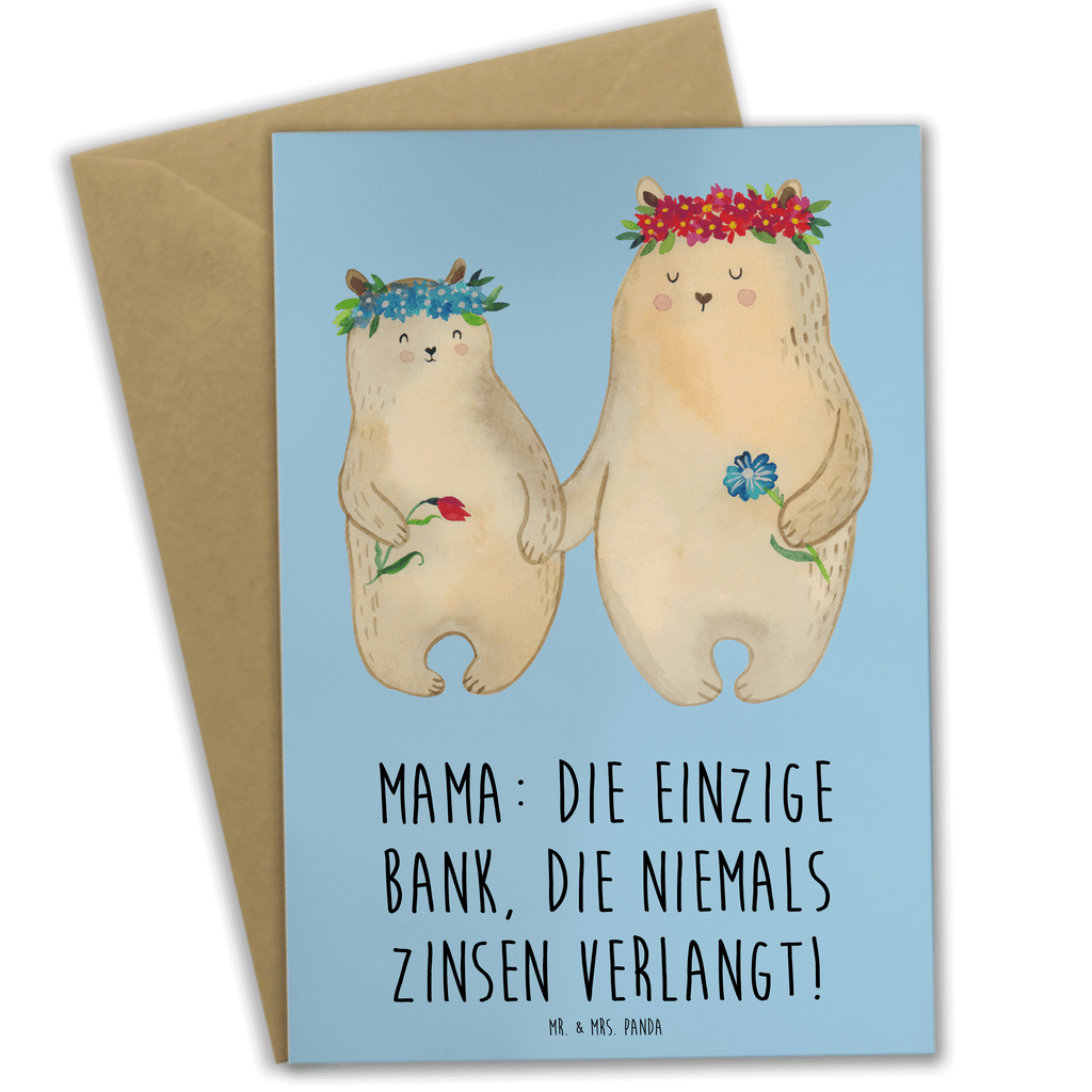 Grußkarte Mutter Bank Grußkarte, Klappkarte, Einladungskarte, Glückwunschkarte, Hochzeitskarte, Geburtstagskarte, Karte, Ansichtskarten, Familie, Vatertag, Muttertag, Bruder, Schwester, Mama, Papa, Oma, Opa