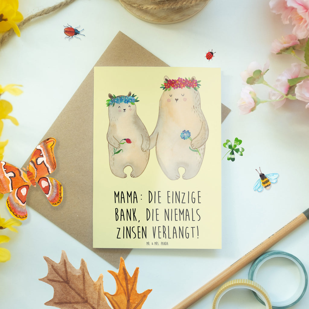 Grußkarte Mutter Bank Grußkarte, Klappkarte, Einladungskarte, Glückwunschkarte, Hochzeitskarte, Geburtstagskarte, Karte, Ansichtskarten, Familie, Vatertag, Muttertag, Bruder, Schwester, Mama, Papa, Oma, Opa