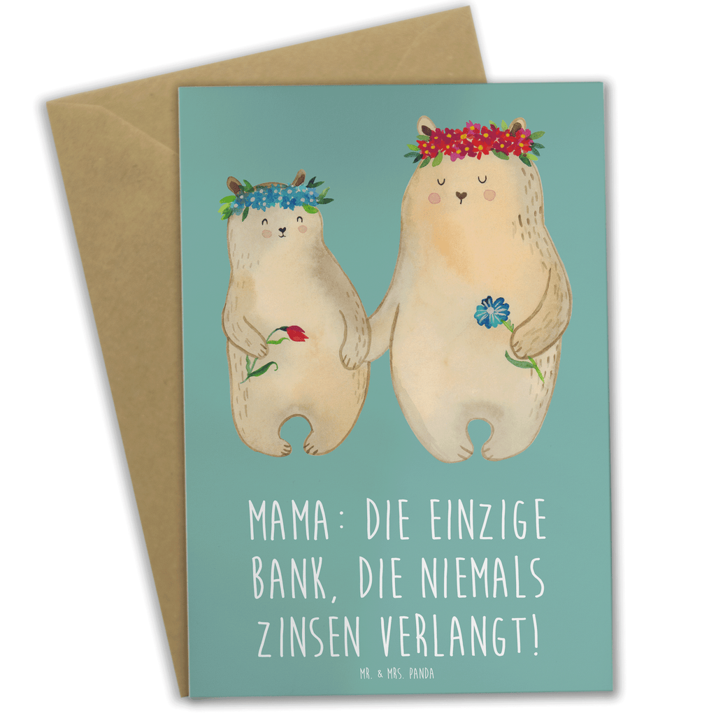 Grußkarte Mutter Bank Grußkarte, Klappkarte, Einladungskarte, Glückwunschkarte, Hochzeitskarte, Geburtstagskarte, Karte, Ansichtskarten, Familie, Vatertag, Muttertag, Bruder, Schwester, Mama, Papa, Oma, Opa