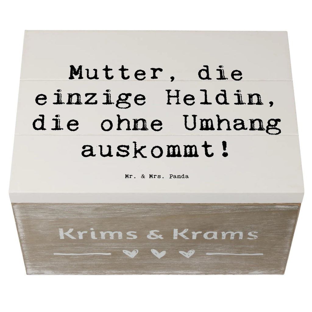 Holzkiste Spruch Heldin Mutter Holzkiste, Kiste, Schatzkiste, Truhe, Schatulle, XXL, Erinnerungsbox, Erinnerungskiste, Dekokiste, Aufbewahrungsbox, Geschenkbox, Geschenkdose, Familie, Vatertag, Muttertag, Bruder, Schwester, Mama, Papa, Oma, Opa