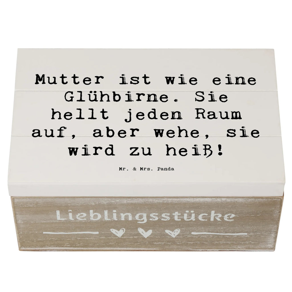 Holzkiste Spruch Mutter Glühbirne Holzkiste, Kiste, Schatzkiste, Truhe, Schatulle, XXL, Erinnerungsbox, Erinnerungskiste, Dekokiste, Aufbewahrungsbox, Geschenkbox, Geschenkdose, Familie, Vatertag, Muttertag, Bruder, Schwester, Mama, Papa, Oma, Opa