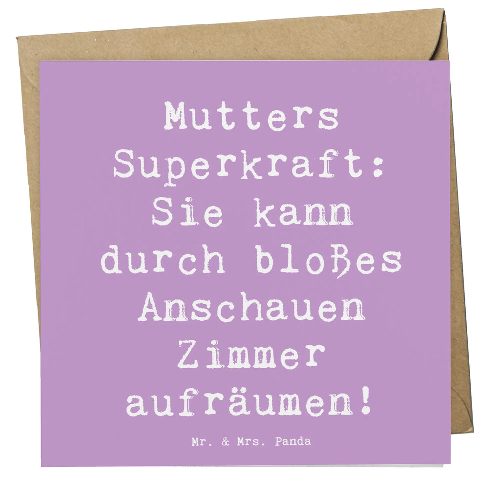 Deluxe Karte Spruch Mutters Magie Karte, Grußkarte, Klappkarte, Einladungskarte, Glückwunschkarte, Hochzeitskarte, Geburtstagskarte, Hochwertige Grußkarte, Hochwertige Klappkarte, Familie, Vatertag, Muttertag, Bruder, Schwester, Mama, Papa, Oma, Opa