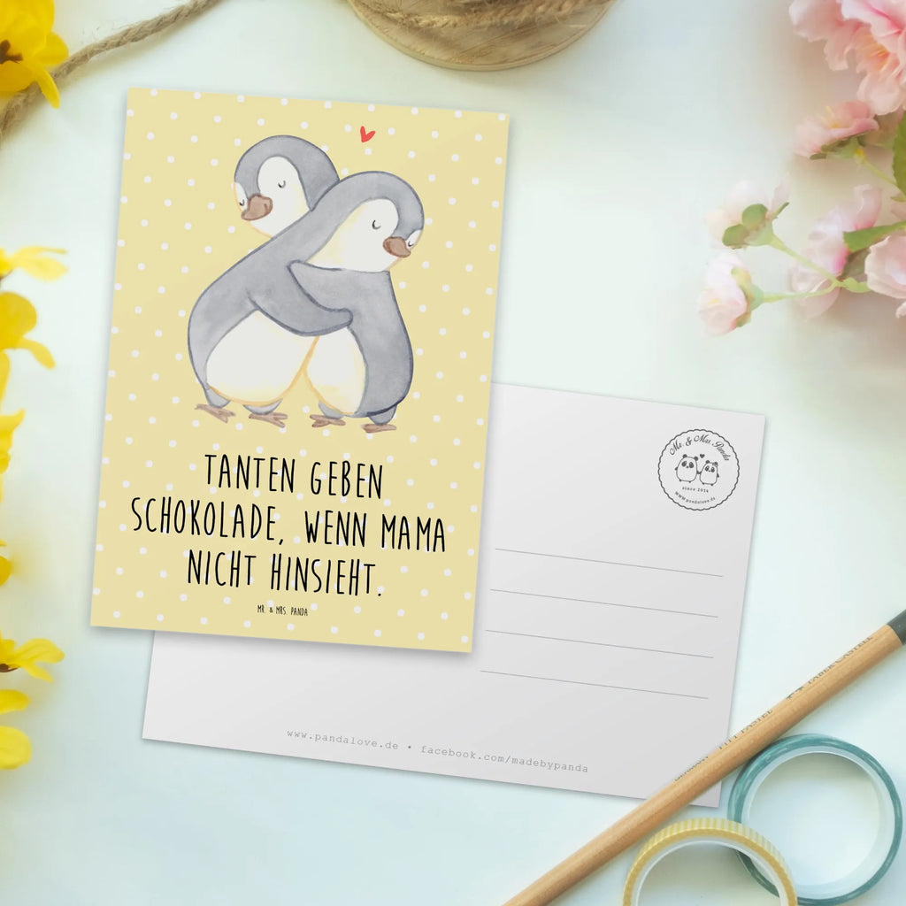 Postkarte Tanten geben Schokolade, wenn Mama nicht hinsieht. Postkarte, Karte, Geschenkkarte, Grußkarte, Einladung, Ansichtskarte, Geburtstagskarte, Einladungskarte, Dankeskarte, Ansichtskarten, Einladung Geburtstag, Einladungskarten Geburtstag, Familie, Vatertag, Muttertag, Bruder, Schwester, Mama, Papa, Oma, Opa