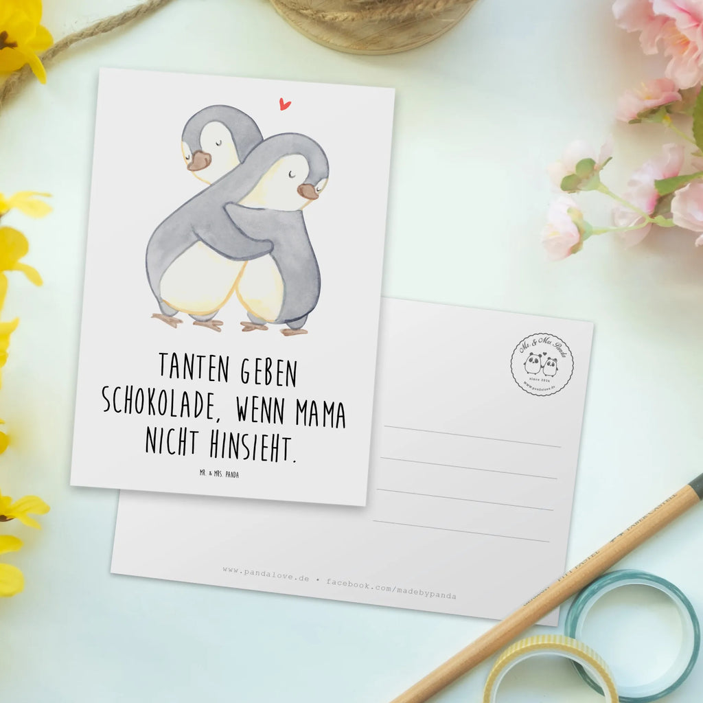 Postkarte Tanten geben Schokolade, wenn Mama nicht hinsieht. Postkarte, Karte, Geschenkkarte, Grußkarte, Einladung, Ansichtskarte, Geburtstagskarte, Einladungskarte, Dankeskarte, Ansichtskarten, Einladung Geburtstag, Einladungskarten Geburtstag, Familie, Vatertag, Muttertag, Bruder, Schwester, Mama, Papa, Oma, Opa