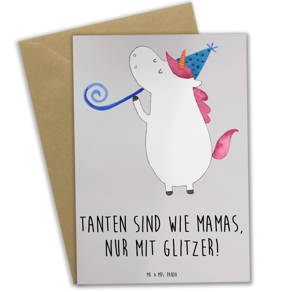 Grußkarte Glitzernde Tante Grußkarte, Klappkarte, Einladungskarte, Glückwunschkarte, Hochzeitskarte, Geburtstagskarte, Karte, Ansichtskarten, Familie, Vatertag, Muttertag, Bruder, Schwester, Mama, Papa, Oma, Opa