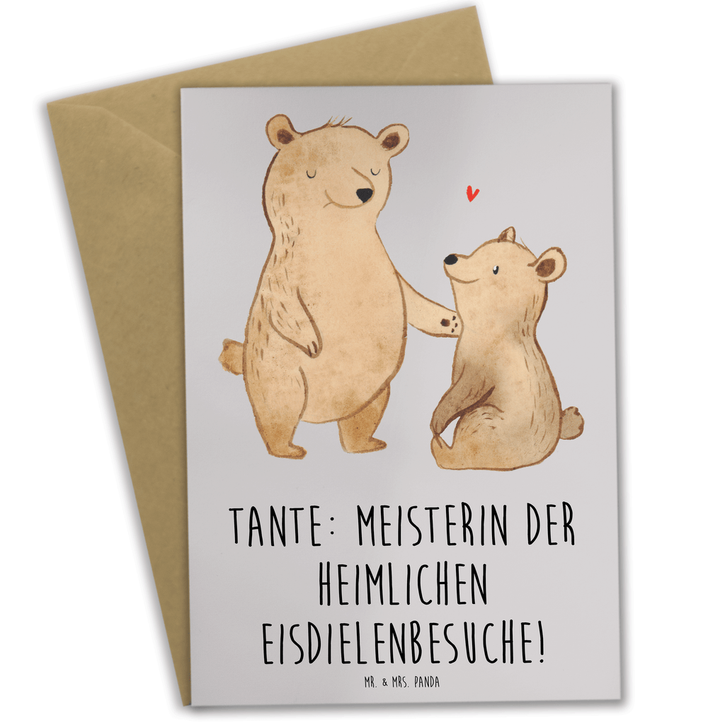 Grußkarte Tante Eisdielenmeisterin Grußkarte, Klappkarte, Einladungskarte, Glückwunschkarte, Hochzeitskarte, Geburtstagskarte, Karte, Ansichtskarten, Familie, Vatertag, Muttertag, Bruder, Schwester, Mama, Papa, Oma, Opa