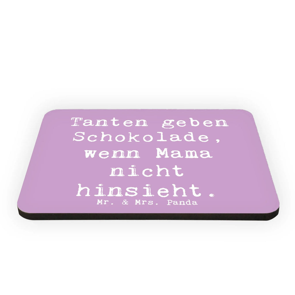 Magnet Spruch Tanten geben Schokolade, wenn Mama nicht hinsieht. Kühlschrankmagnet, Pinnwandmagnet, Souvenir Magnet, Motivmagnete, Dekomagnet, Whiteboard Magnet, Notiz Magnet, Kühlschrank Dekoration, Familie, Vatertag, Muttertag, Bruder, Schwester, Mama, Papa, Oma, Opa