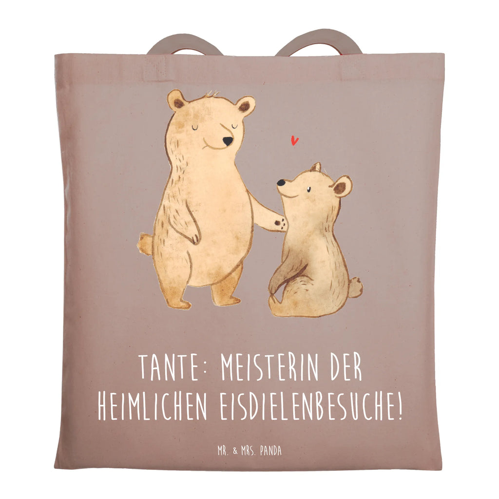 Tragetasche Tante Eisdielenmeisterin Beuteltasche, Beutel, Einkaufstasche, Jutebeutel, Stoffbeutel, Tasche, Shopper, Umhängetasche, Strandtasche, Schultertasche, Stofftasche, Tragetasche, Badetasche, Jutetasche, Einkaufstüte, Laptoptasche, Familie, Vatertag, Muttertag, Bruder, Schwester, Mama, Papa, Oma, Opa