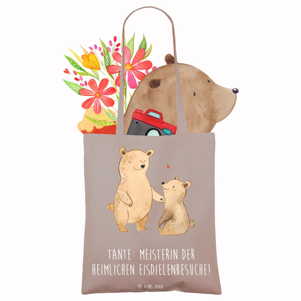 Tragetasche Tante Eisdielenmeisterin Beuteltasche, Beutel, Einkaufstasche, Jutebeutel, Stoffbeutel, Tasche, Shopper, Umhängetasche, Strandtasche, Schultertasche, Stofftasche, Tragetasche, Badetasche, Jutetasche, Einkaufstüte, Laptoptasche, Familie, Vatertag, Muttertag, Bruder, Schwester, Mama, Papa, Oma, Opa