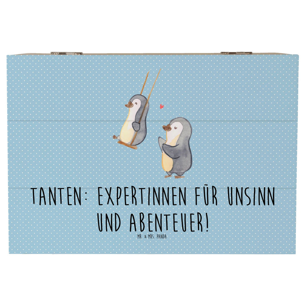 Holzkiste Tante Abenteuer Holzkiste, Kiste, Schatzkiste, Truhe, Schatulle, XXL, Erinnerungsbox, Erinnerungskiste, Dekokiste, Aufbewahrungsbox, Geschenkbox, Geschenkdose, Familie, Vatertag, Muttertag, Bruder, Schwester, Mama, Papa, Oma, Opa