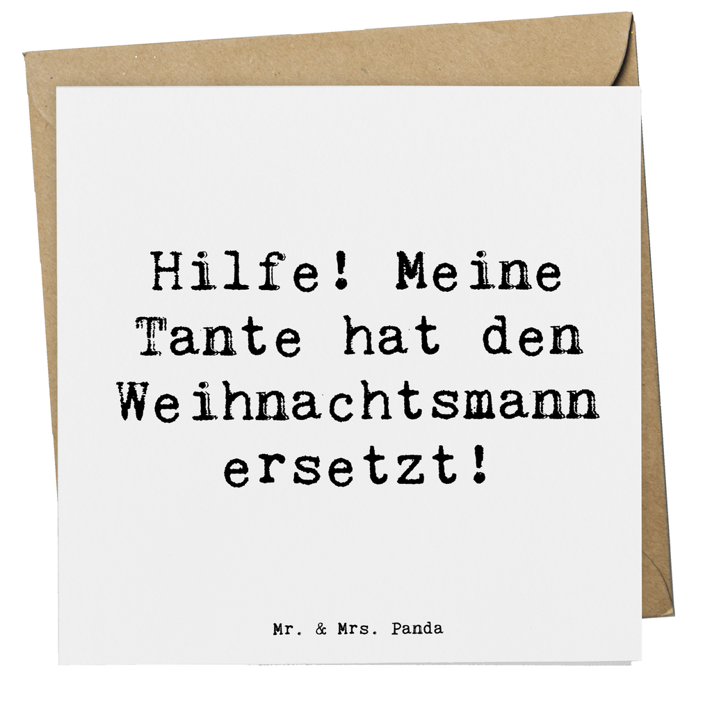 Deluxe Karte Spruch Tante Weihnachten Karte, Grußkarte, Klappkarte, Einladungskarte, Glückwunschkarte, Hochzeitskarte, Geburtstagskarte, Hochwertige Grußkarte, Hochwertige Klappkarte, Familie, Vatertag, Muttertag, Bruder, Schwester, Mama, Papa, Oma, Opa