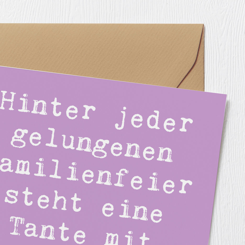 Deluxe Karte Spruch Tante Geheimzutat Karte, Grußkarte, Klappkarte, Einladungskarte, Glückwunschkarte, Hochzeitskarte, Geburtstagskarte, Hochwertige Grußkarte, Hochwertige Klappkarte, Familie, Vatertag, Muttertag, Bruder, Schwester, Mama, Papa, Oma, Opa