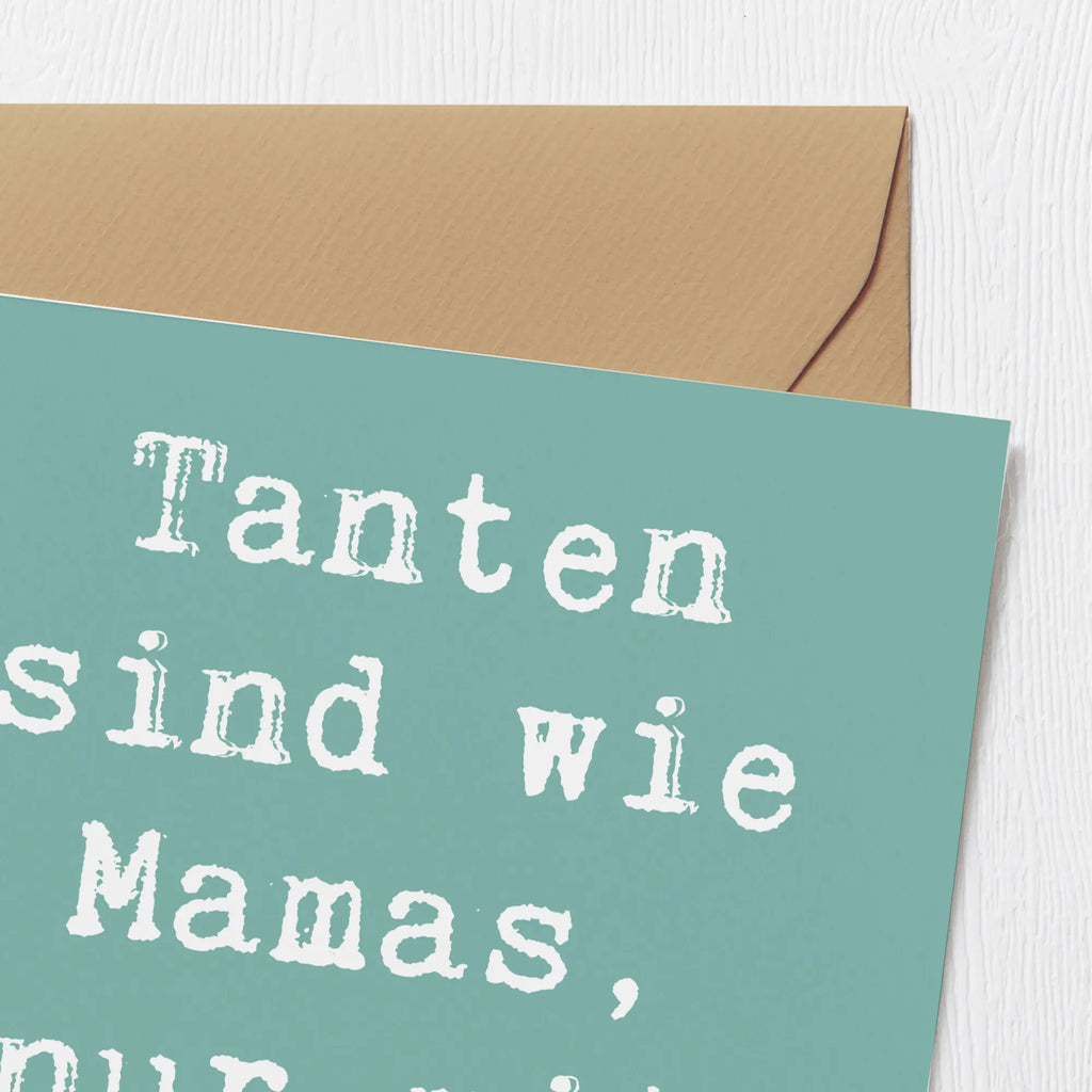 Deluxe Karte Spruch Glitzernde Tante Karte, Grußkarte, Klappkarte, Einladungskarte, Glückwunschkarte, Hochzeitskarte, Geburtstagskarte, Hochwertige Grußkarte, Hochwertige Klappkarte, Familie, Vatertag, Muttertag, Bruder, Schwester, Mama, Papa, Oma, Opa