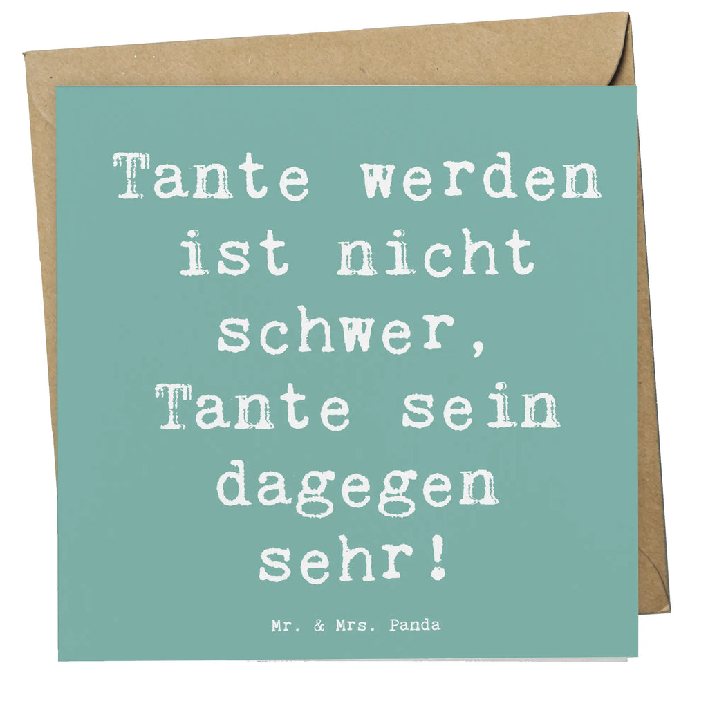 Deluxe Karte Spruch Tolle Tante Karte, Grußkarte, Klappkarte, Einladungskarte, Glückwunschkarte, Hochzeitskarte, Geburtstagskarte, Hochwertige Grußkarte, Hochwertige Klappkarte, Familie, Vatertag, Muttertag, Bruder, Schwester, Mama, Papa, Oma, Opa