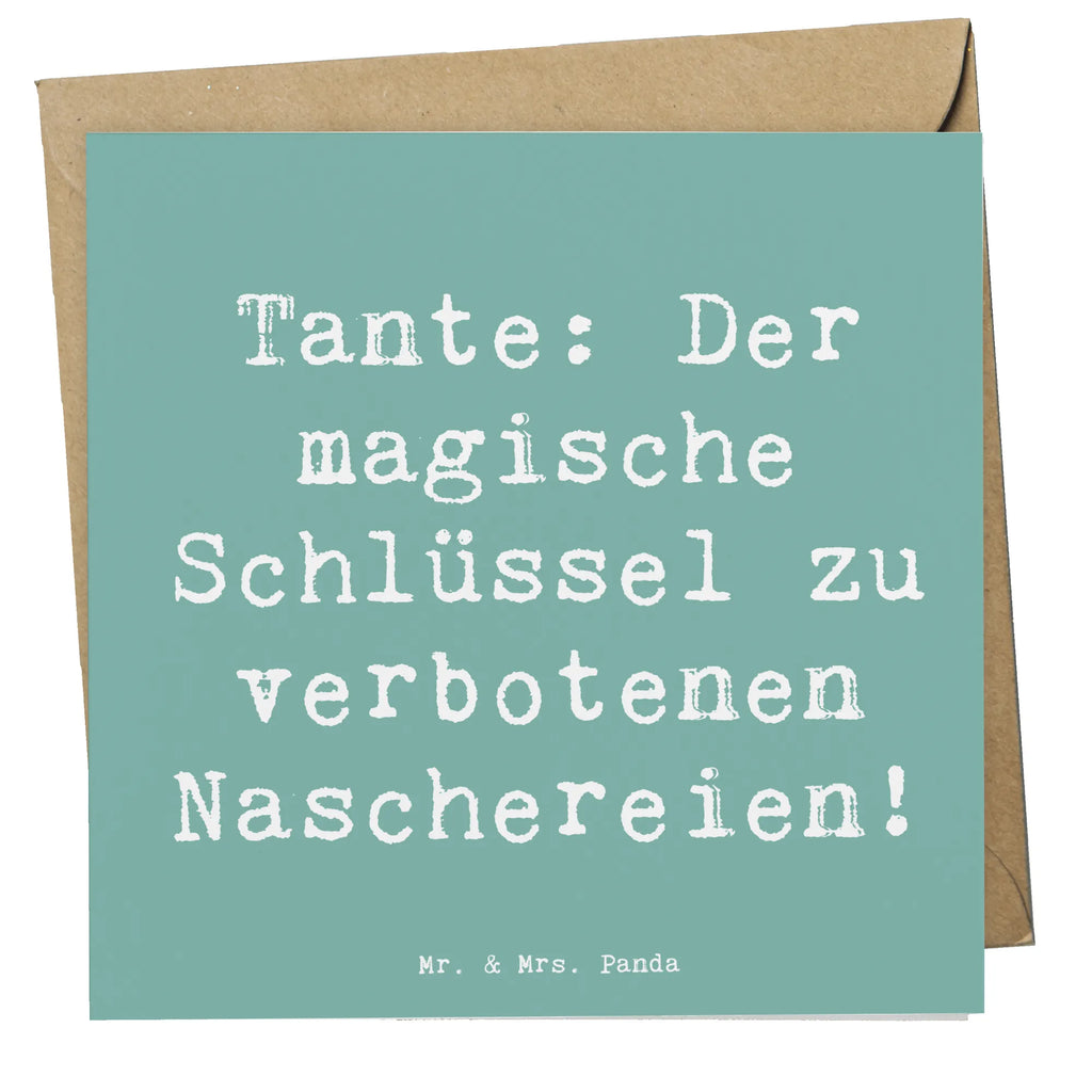 Deluxe Karte Spruch Zauberhafte Tante Karte, Grußkarte, Klappkarte, Einladungskarte, Glückwunschkarte, Hochzeitskarte, Geburtstagskarte, Hochwertige Grußkarte, Hochwertige Klappkarte, Familie, Vatertag, Muttertag, Bruder, Schwester, Mama, Papa, Oma, Opa