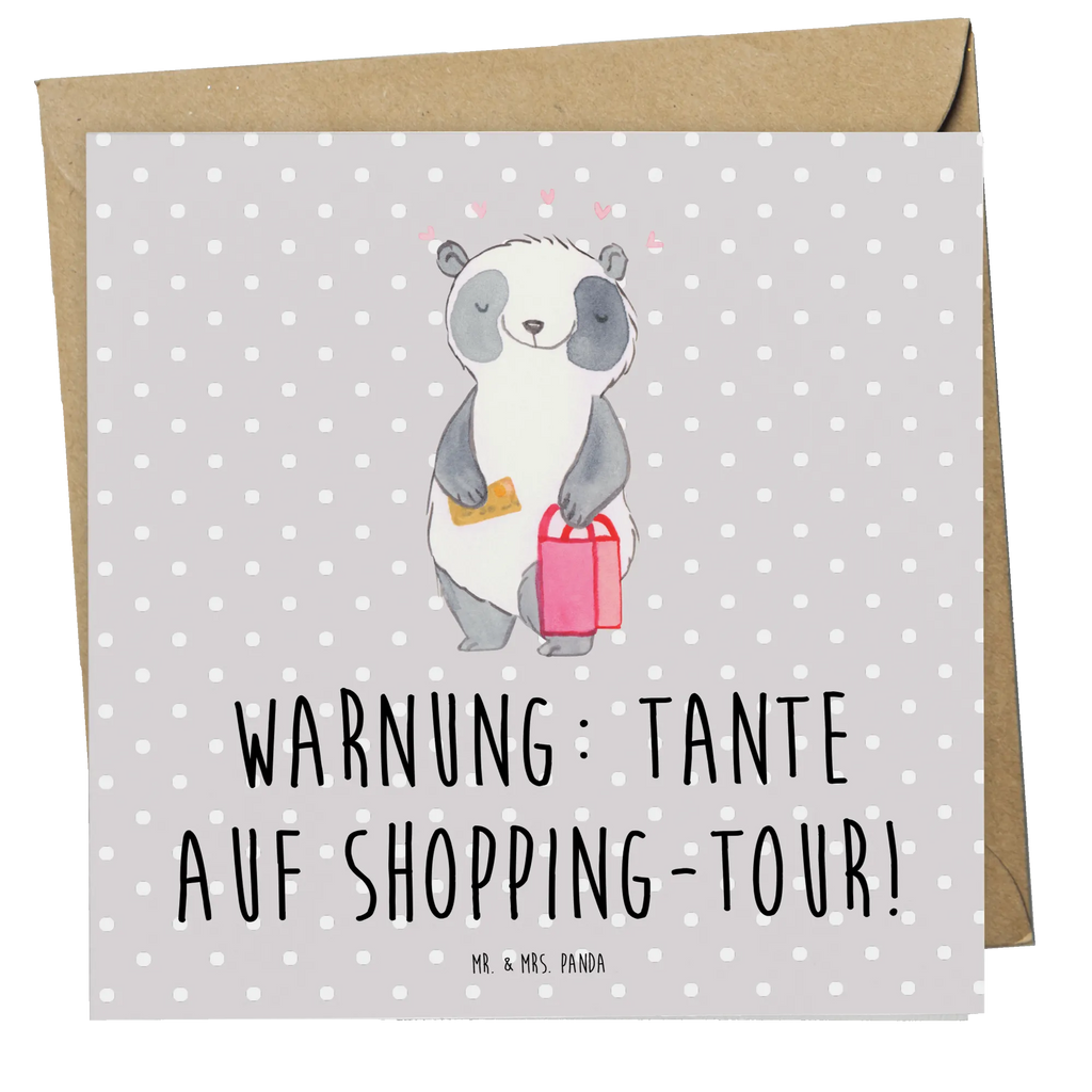 Deluxe Karte Tante Shopping Karte, Grußkarte, Klappkarte, Einladungskarte, Glückwunschkarte, Hochzeitskarte, Geburtstagskarte, Hochwertige Grußkarte, Hochwertige Klappkarte, Familie, Vatertag, Muttertag, Bruder, Schwester, Mama, Papa, Oma, Opa