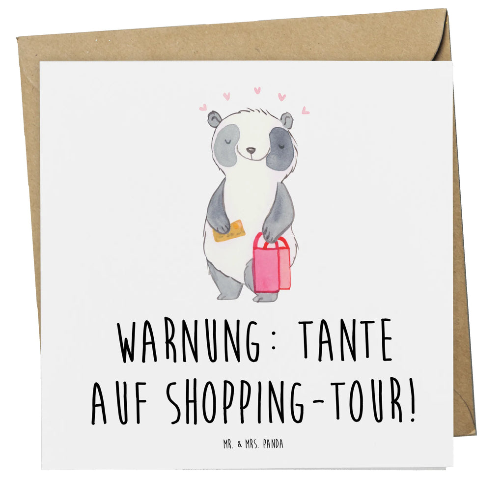 Deluxe Karte Tante Shopping Karte, Grußkarte, Klappkarte, Einladungskarte, Glückwunschkarte, Hochzeitskarte, Geburtstagskarte, Hochwertige Grußkarte, Hochwertige Klappkarte, Familie, Vatertag, Muttertag, Bruder, Schwester, Mama, Papa, Oma, Opa