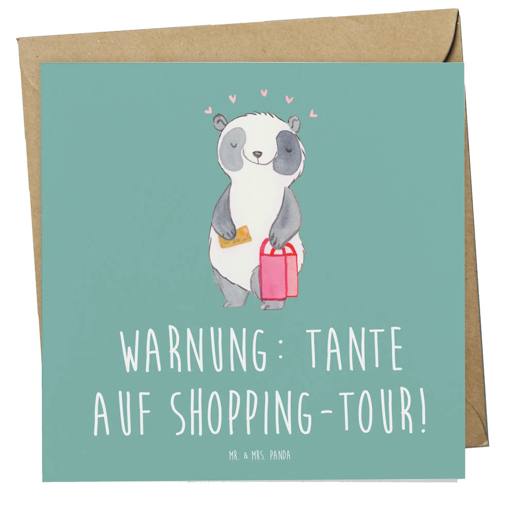 Deluxe Karte Tante Shopping Karte, Grußkarte, Klappkarte, Einladungskarte, Glückwunschkarte, Hochzeitskarte, Geburtstagskarte, Hochwertige Grußkarte, Hochwertige Klappkarte, Familie, Vatertag, Muttertag, Bruder, Schwester, Mama, Papa, Oma, Opa