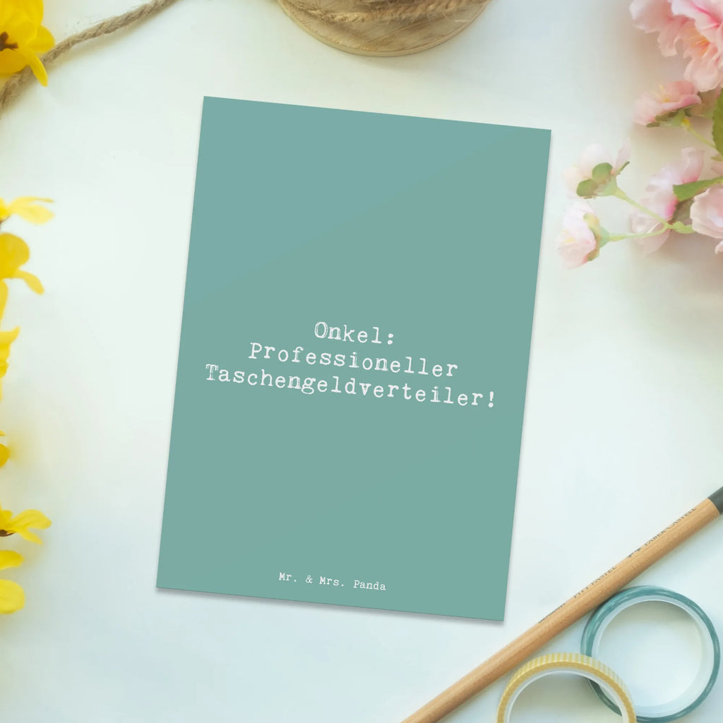 Postkarte Spruch Onkel: Professioneller Taschengeldverteiler! Postkarte, Karte, Geschenkkarte, Grußkarte, Einladung, Ansichtskarte, Geburtstagskarte, Einladungskarte, Dankeskarte, Ansichtskarten, Einladung Geburtstag, Einladungskarten Geburtstag, Familie, Vatertag, Muttertag, Bruder, Schwester, Mama, Papa, Oma, Opa