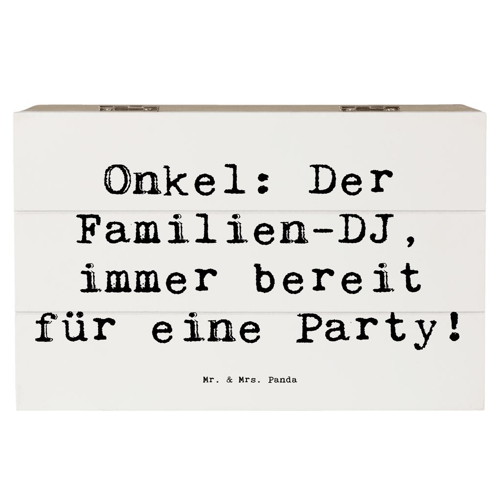 Holzkiste Spruch Onkel Familien-DJ Holzkiste, Kiste, Schatzkiste, Truhe, Schatulle, XXL, Erinnerungsbox, Erinnerungskiste, Dekokiste, Aufbewahrungsbox, Geschenkbox, Geschenkdose, Familie, Vatertag, Muttertag, Bruder, Schwester, Mama, Papa, Oma, Opa