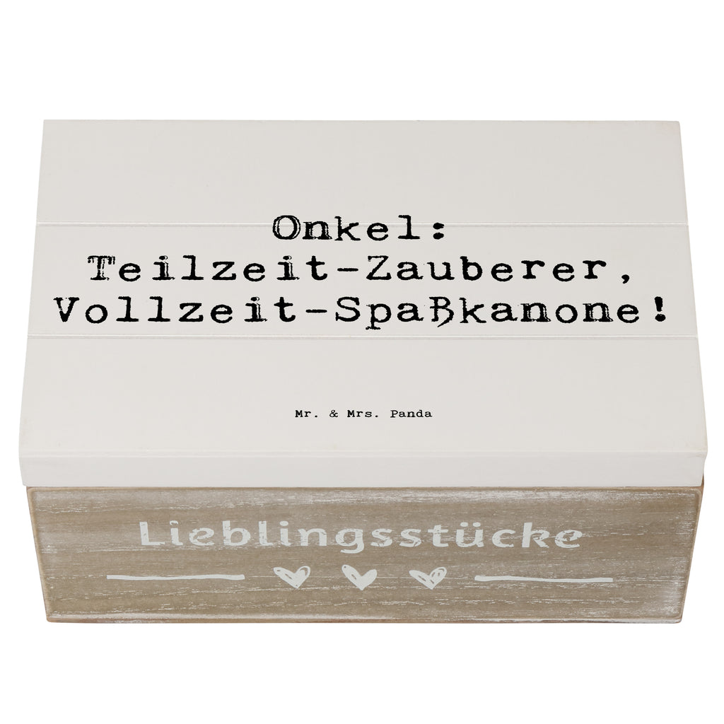 Holzkiste Spruch Spaßiger Onkel Holzkiste, Kiste, Schatzkiste, Truhe, Schatulle, XXL, Erinnerungsbox, Erinnerungskiste, Dekokiste, Aufbewahrungsbox, Geschenkbox, Geschenkdose, Familie, Vatertag, Muttertag, Bruder, Schwester, Mama, Papa, Oma, Opa