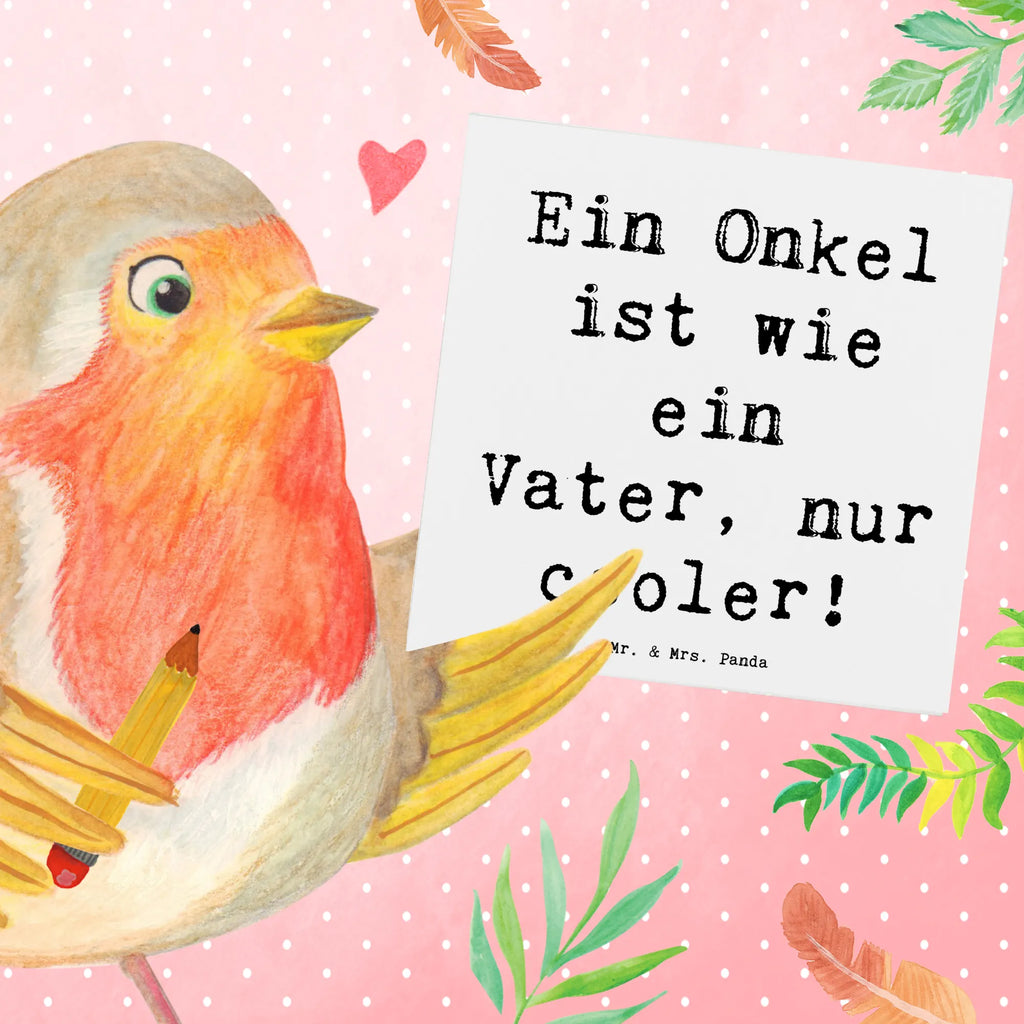 Deluxe Karte Spruch Cooler Onkel Karte, Grußkarte, Klappkarte, Einladungskarte, Glückwunschkarte, Hochzeitskarte, Geburtstagskarte, Hochwertige Grußkarte, Hochwertige Klappkarte, Familie, Vatertag, Muttertag, Bruder, Schwester, Mama, Papa, Oma, Opa