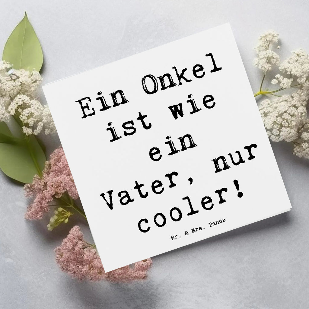 Deluxe Karte Spruch Cooler Onkel Karte, Grußkarte, Klappkarte, Einladungskarte, Glückwunschkarte, Hochzeitskarte, Geburtstagskarte, Hochwertige Grußkarte, Hochwertige Klappkarte, Familie, Vatertag, Muttertag, Bruder, Schwester, Mama, Papa, Oma, Opa