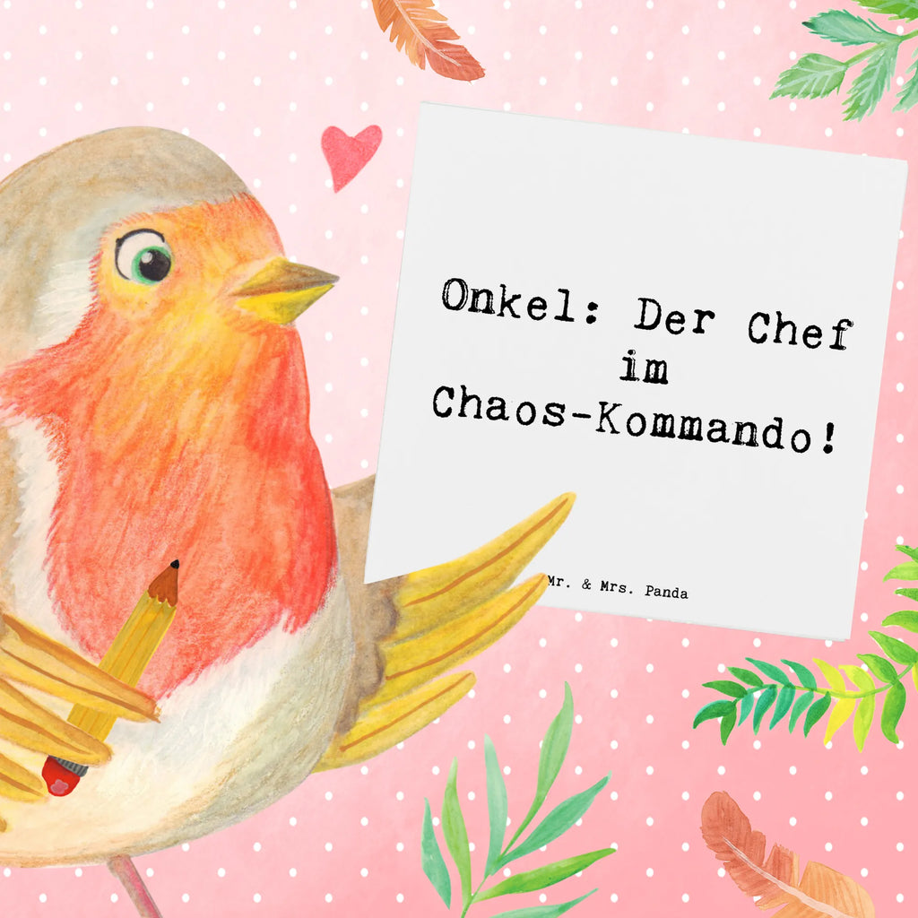 Deluxe Karte Spruch Onkel Chef Karte, Grußkarte, Klappkarte, Einladungskarte, Glückwunschkarte, Hochzeitskarte, Geburtstagskarte, Hochwertige Grußkarte, Hochwertige Klappkarte, Familie, Vatertag, Muttertag, Bruder, Schwester, Mama, Papa, Oma, Opa