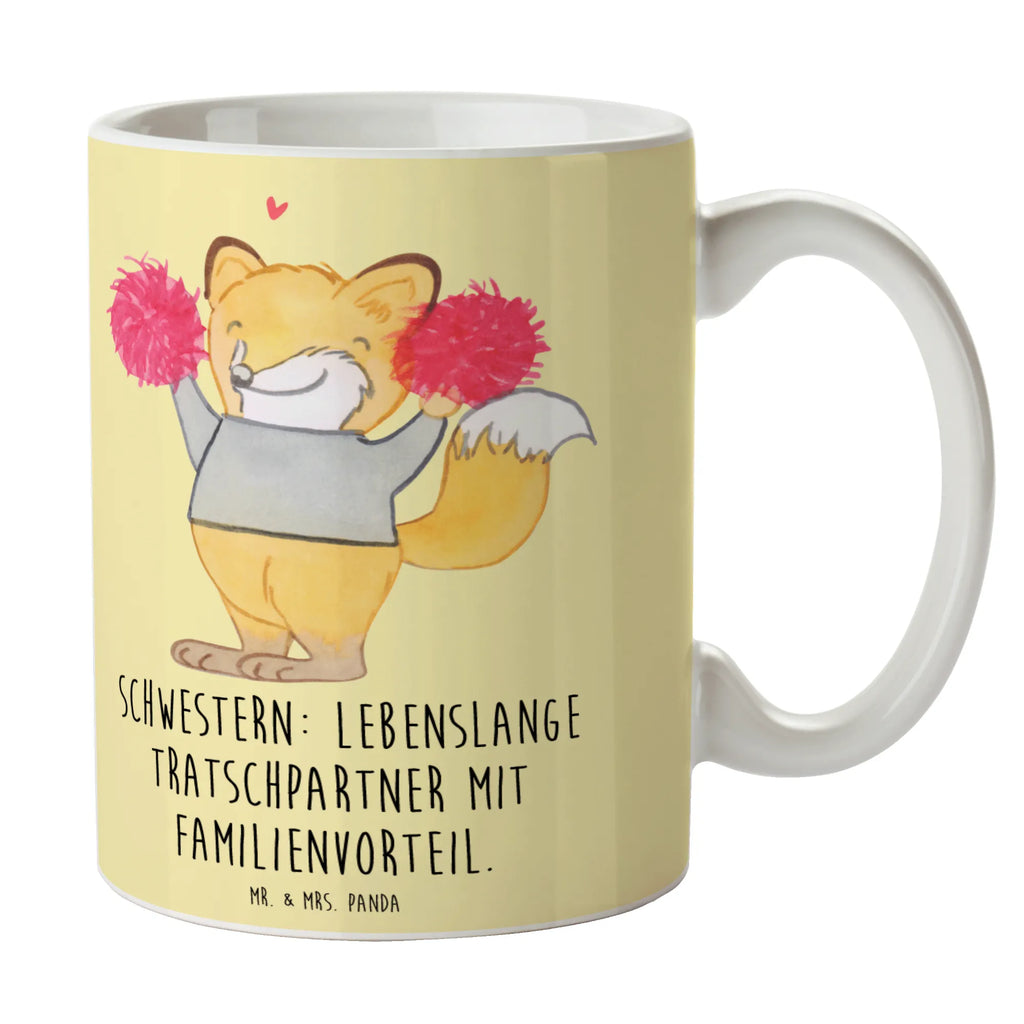 Tasse Schwestern Tratschpartner Tasse, Kaffeetasse, Teetasse, Becher, Kaffeebecher, Teebecher, Keramiktasse, Porzellantasse, Büro Tasse, Geschenk Tasse, Tasse Sprüche, Tasse Motive, Kaffeetassen, Tasse bedrucken, Designer Tasse, Cappuccino Tassen, Schöne Teetassen, Familie, Vatertag, Muttertag, Bruder, Schwester, Mama, Papa, Oma, Opa