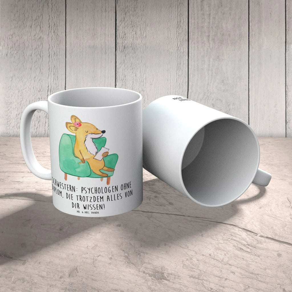 Tasse Schwestern Psychologen Tasse, Kaffeetasse, Teetasse, Becher, Kaffeebecher, Teebecher, Keramiktasse, Porzellantasse, Büro Tasse, Geschenk Tasse, Tasse Sprüche, Tasse Motive, Kaffeetassen, Tasse bedrucken, Designer Tasse, Cappuccino Tassen, Schöne Teetassen, Familie, Vatertag, Muttertag, Bruder, Schwester, Mama, Papa, Oma, Opa