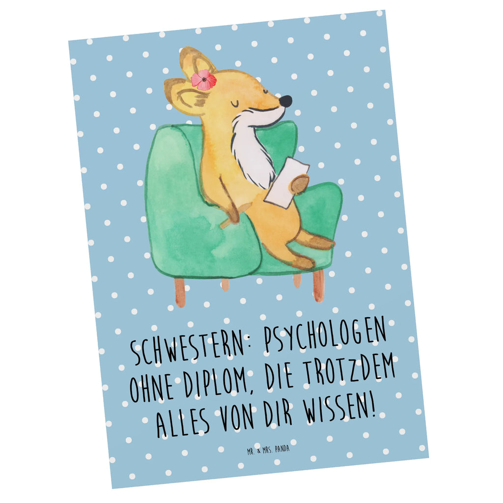 Postkarte Schwestern Psychologen Postkarte, Karte, Geschenkkarte, Grußkarte, Einladung, Ansichtskarte, Geburtstagskarte, Einladungskarte, Dankeskarte, Ansichtskarten, Einladung Geburtstag, Einladungskarten Geburtstag, Familie, Vatertag, Muttertag, Bruder, Schwester, Mama, Papa, Oma, Opa