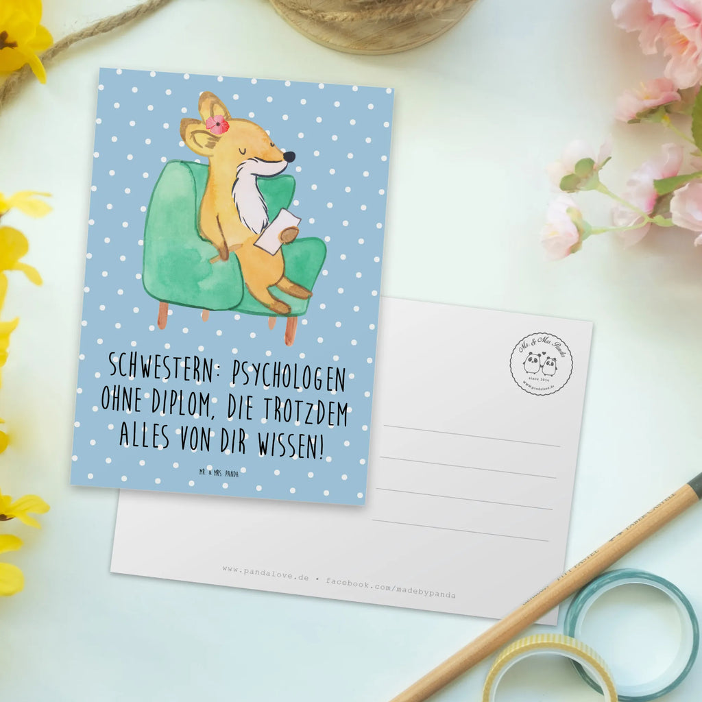 Postkarte Schwestern Psychologen Postkarte, Karte, Geschenkkarte, Grußkarte, Einladung, Ansichtskarte, Geburtstagskarte, Einladungskarte, Dankeskarte, Ansichtskarten, Einladung Geburtstag, Einladungskarten Geburtstag, Familie, Vatertag, Muttertag, Bruder, Schwester, Mama, Papa, Oma, Opa