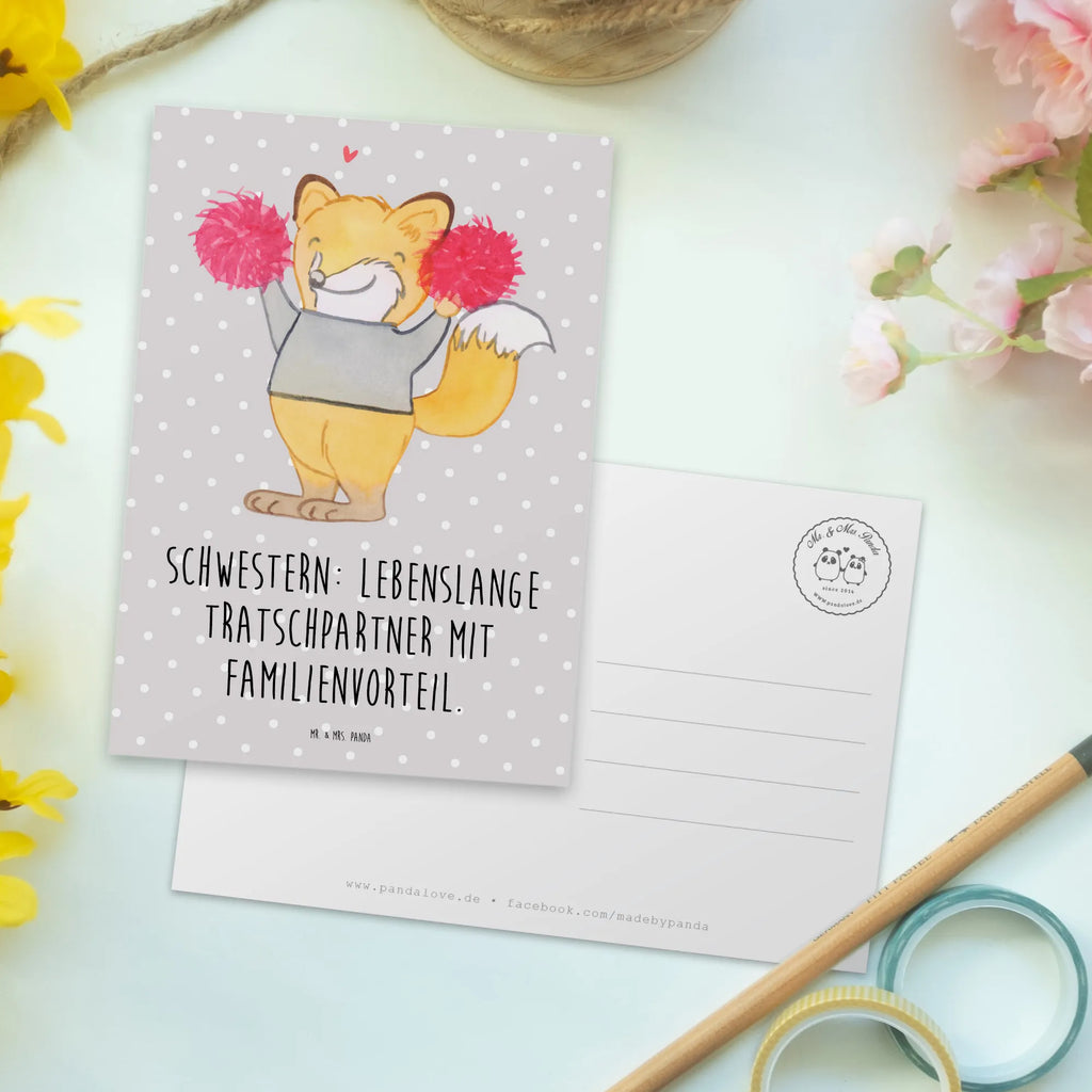 Postkarte Schwestern Tratschpartner Postkarte, Karte, Geschenkkarte, Grußkarte, Einladung, Ansichtskarte, Geburtstagskarte, Einladungskarte, Dankeskarte, Ansichtskarten, Einladung Geburtstag, Einladungskarten Geburtstag, Familie, Vatertag, Muttertag, Bruder, Schwester, Mama, Papa, Oma, Opa