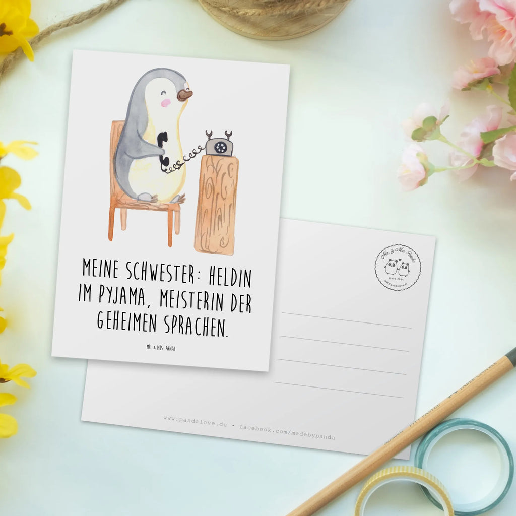 Postkarte Schwester Heldin Postkarte, Karte, Geschenkkarte, Grußkarte, Einladung, Ansichtskarte, Geburtstagskarte, Einladungskarte, Dankeskarte, Ansichtskarten, Einladung Geburtstag, Einladungskarten Geburtstag, Familie, Vatertag, Muttertag, Bruder, Schwester, Mama, Papa, Oma, Opa