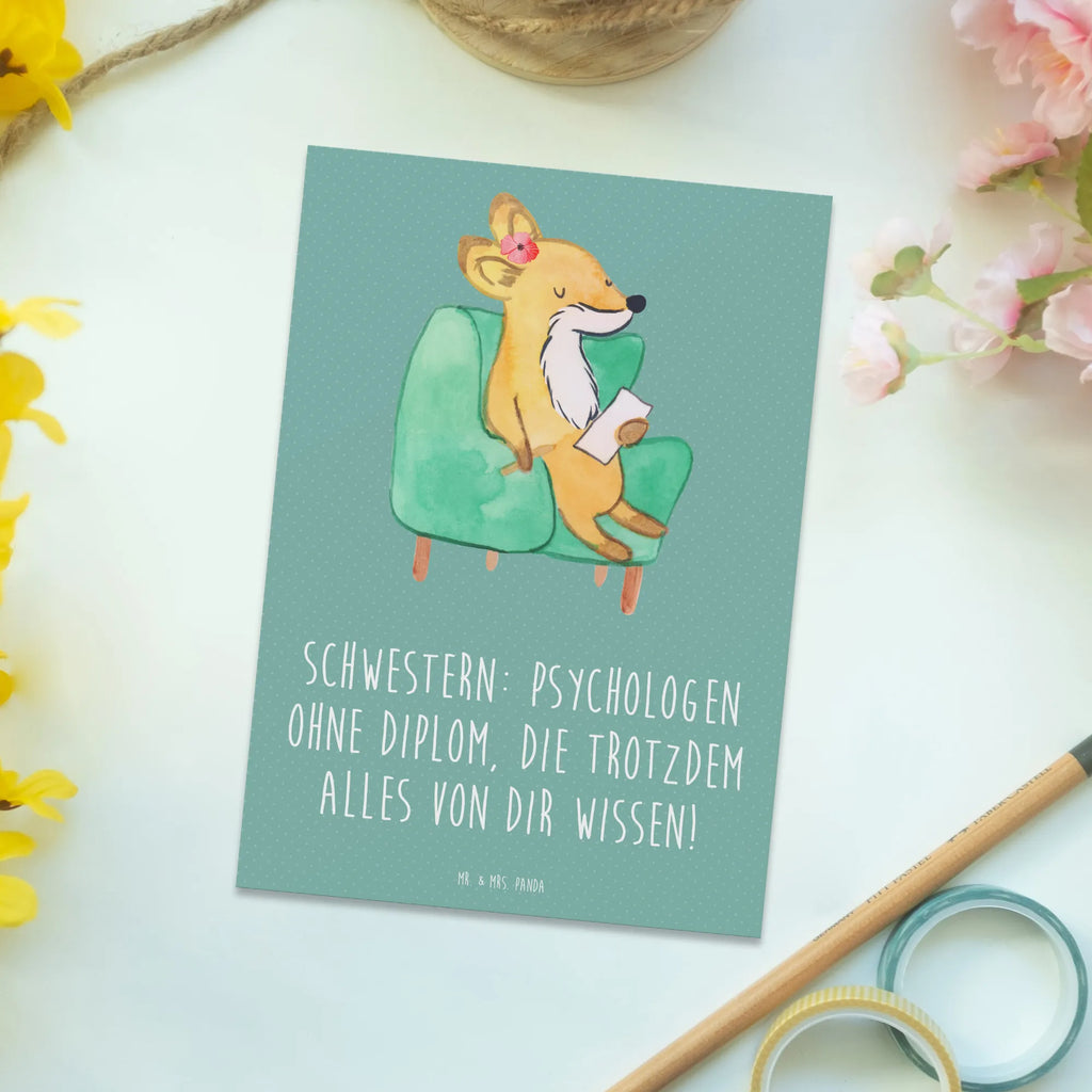 Postkarte Schwestern Psychologen Postkarte, Karte, Geschenkkarte, Grußkarte, Einladung, Ansichtskarte, Geburtstagskarte, Einladungskarte, Dankeskarte, Ansichtskarten, Einladung Geburtstag, Einladungskarten Geburtstag, Familie, Vatertag, Muttertag, Bruder, Schwester, Mama, Papa, Oma, Opa