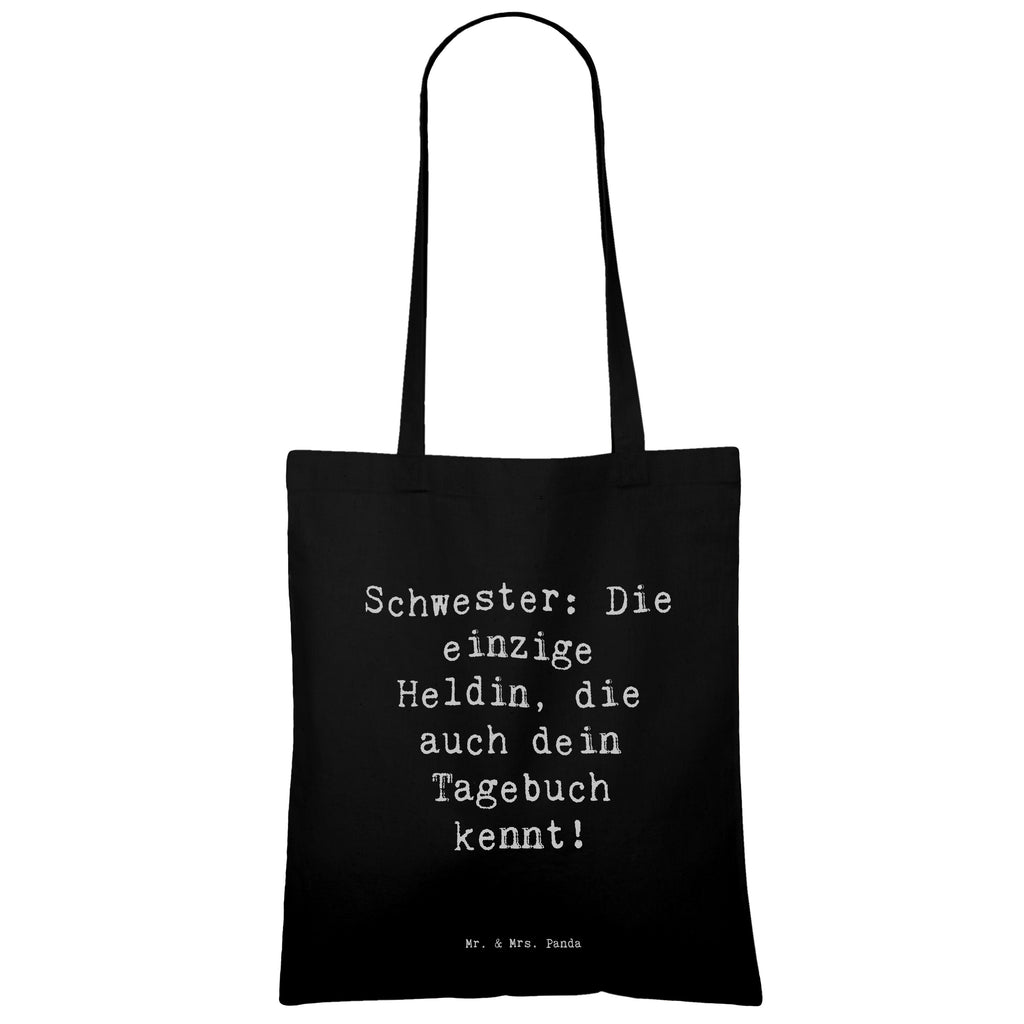 Tragetasche Spruch Schwester Heldin Beuteltasche, Beutel, Einkaufstasche, Jutebeutel, Stoffbeutel, Tasche, Shopper, Umhängetasche, Strandtasche, Schultertasche, Stofftasche, Tragetasche, Badetasche, Jutetasche, Einkaufstüte, Laptoptasche, Familie, Vatertag, Muttertag, Bruder, Schwester, Mama, Papa, Oma, Opa