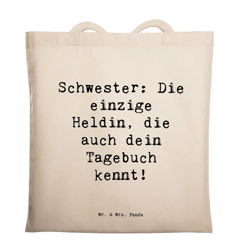 Tragetasche Spruch Schwester Heldin Beuteltasche, Beutel, Einkaufstasche, Jutebeutel, Stoffbeutel, Tasche, Shopper, Umhängetasche, Strandtasche, Schultertasche, Stofftasche, Tragetasche, Badetasche, Jutetasche, Einkaufstüte, Laptoptasche, Familie, Vatertag, Muttertag, Bruder, Schwester, Mama, Papa, Oma, Opa