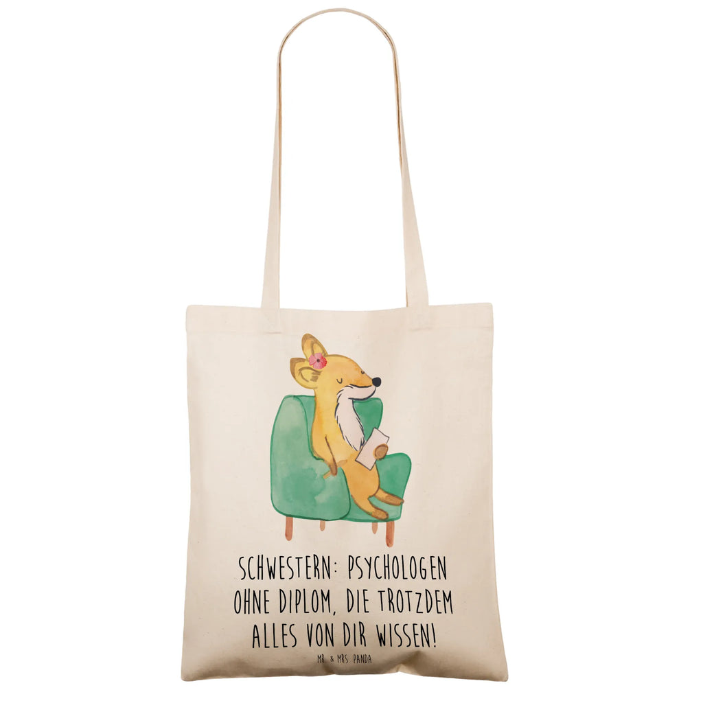 Tragetasche Schwestern Psychologen Beuteltasche, Beutel, Einkaufstasche, Jutebeutel, Stoffbeutel, Tasche, Shopper, Umhängetasche, Strandtasche, Schultertasche, Stofftasche, Tragetasche, Badetasche, Jutetasche, Einkaufstüte, Laptoptasche, Familie, Vatertag, Muttertag, Bruder, Schwester, Mama, Papa, Oma, Opa